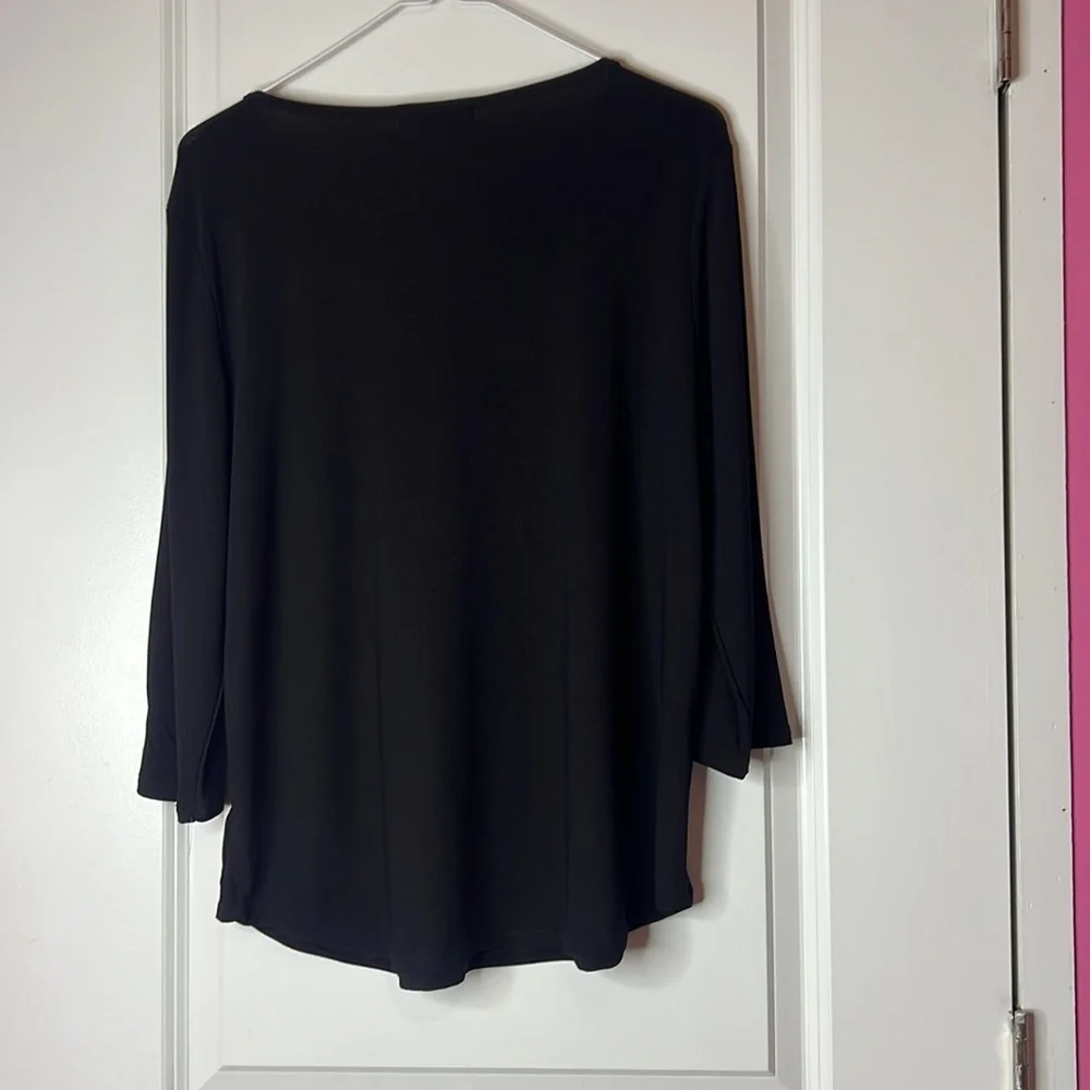 Black Top with Silver Accents - Picture 6 of 7